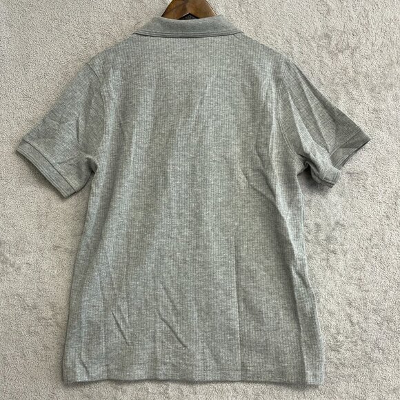 NEW Marc New York Andrew Marc Men's M Sweater Polo Shirt Gray - Picture 3 of 7